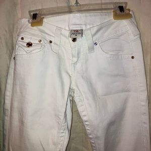 Vintage y2k true religion white jeans